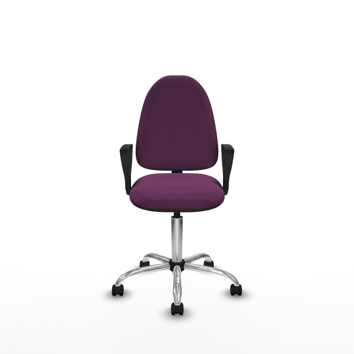 PIQUERAS Y CRESPO Silla de oficina Aýna Morada con Brazos Fijos