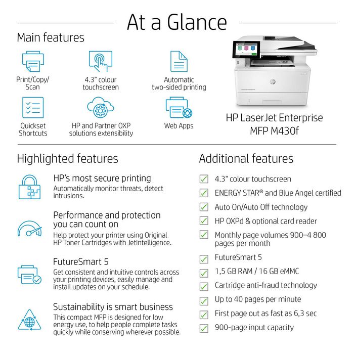 HP LaserJet Enterprise MFP M430f HP LaserJet Enterprise MFP M430f