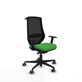 PIQUERAS Y CRESPO Silla de oficina Mardos Verde Menta con mecanismo Sincro/Traslack