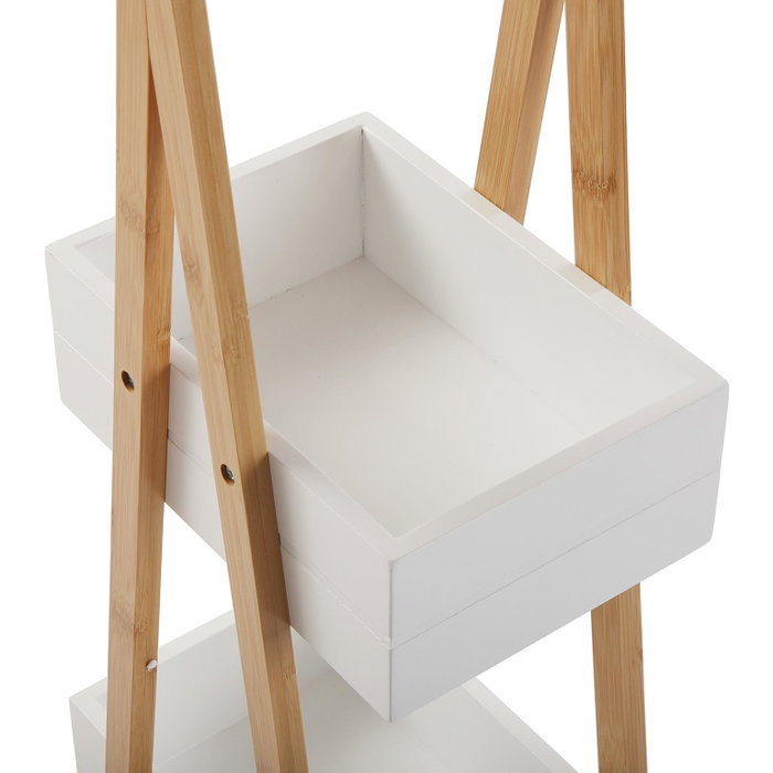Estantería de Baño Versa Bambú Madera MDF Madera MDF y Bambú (18 x 81 x 30 cm)