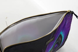 DKD Home Decor Funda para iPad Colección Peacock, Estilo Glam, Multicolor y Negro, 36 x 2 x 28 cm (12 Unidades)