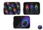DKD Home Decor Funda para iPad Nylon y Poliéster Multicolor PEACOCK