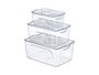 Kinvara Set 3 Organizadores Nevera Blanco 31x21x14 cm (Set de 6)