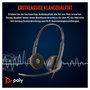Poly Blackwire 3220 Auriculares Estéreo USB-C Negro + Adaptador USB-C/A