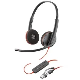 Auriculares con Micrófono Poly 8X2J9A6 Negro