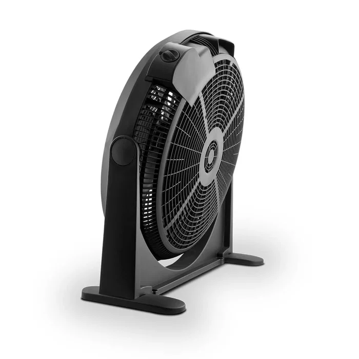 Haeger FF-020.007A Ventilador de Pie Industrial, Negro, 50 cm, 3 Velocidades, Caudal 82.9 m³/h, Ángulo 0-180°, 230V