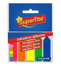 Banderitas Adhesivas Supertite Blister 5 Colores (Set de 24)