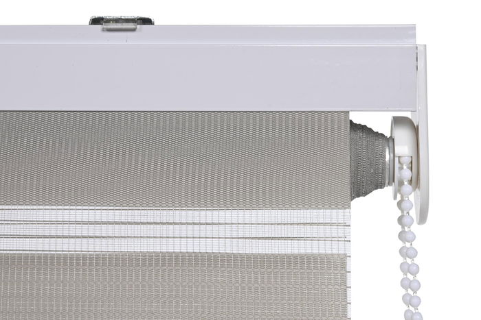 DKD Home Decor Estor Día-Noche Básico Gris Poliéster 190 x 120 cm