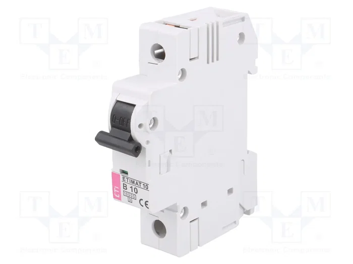 ETI POLAM ETIMAT 10 Interruptor magnetotérmico 1P 10A 10kA ETI POLAM ETIMAT 10 Interruptor magnetotérmico 1P 10A 10kA