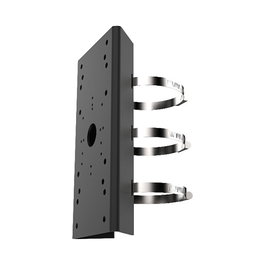 Hikvision DS-1275ZJ-SUS(Black) Soporto de montaje en mástil para exteriores, resistente al agua, 10 kg