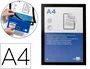 Liderpapel Marco Porta Anuncios Magnético DIN A4 Negro Adhesivo Removible