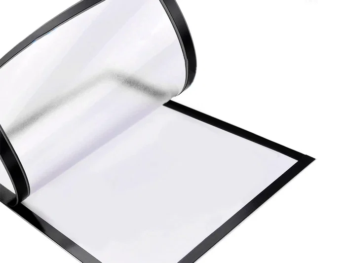 Liderpapel Marco Porta Anuncios Magnético DIN A4 Negro Adhesivo Removible