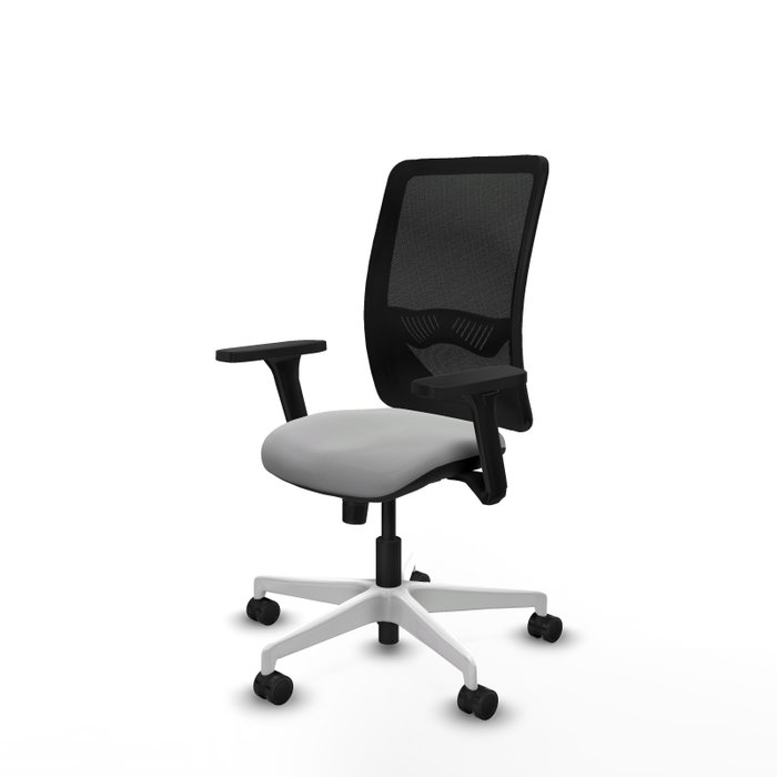 PIQUERAS Y CRESPO Silla de oficina Zulema Gris claro y Negro