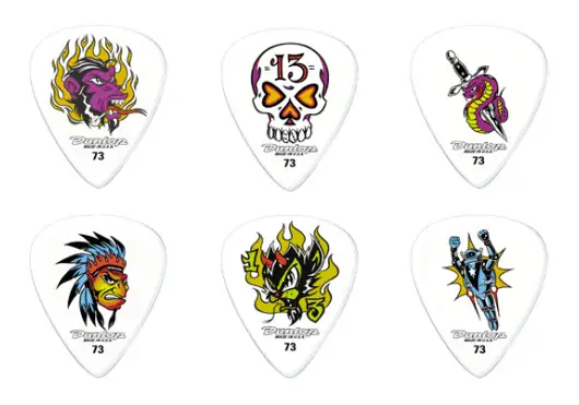 DUNLOP Púas de Guitarra Blackline 0,73Mm, Bote de 6 DUNLOP Púas de Guitarra Blackline 0,73Mm, Bote de 6