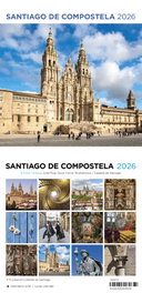 TRIANGLE POSTALS Calendario 2026 Santiago Compostela 14x15 cm