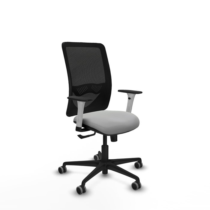 PIQUERAS Y CRESPO Silla de oficina Zulema con mecanismo Sincro, Gris claro y Negro PIQUERAS Y CRESPO Silla de oficina Zulema con mecanismo Sincro, Gris claro y Negro