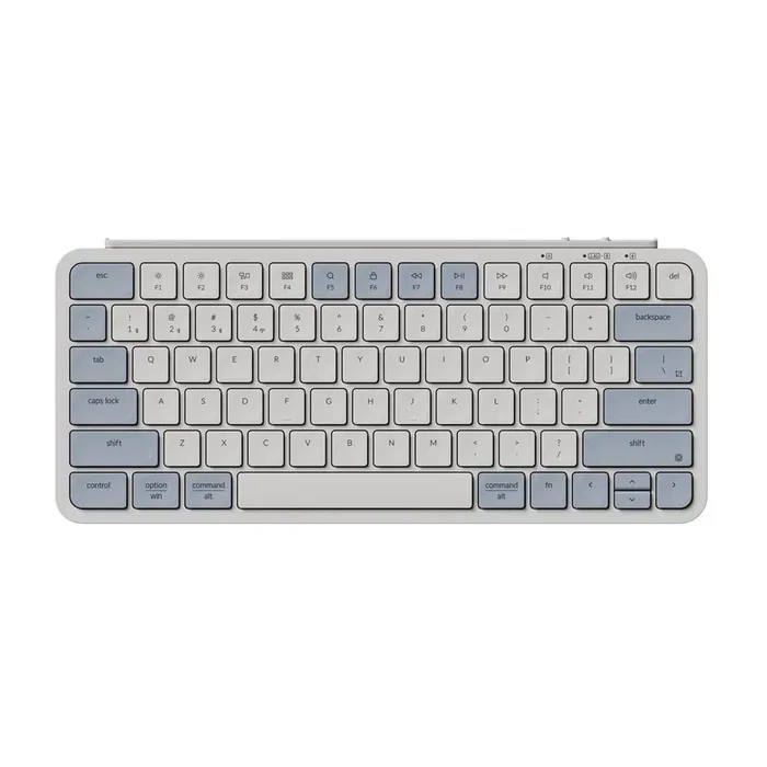 Keychron B1 Pro Teclado inalámbrico ultrafino diseño polaco blanco y azul Keychron B1 Pro Teclado inalámbrico ultrafino diseño polaco blanco y azul