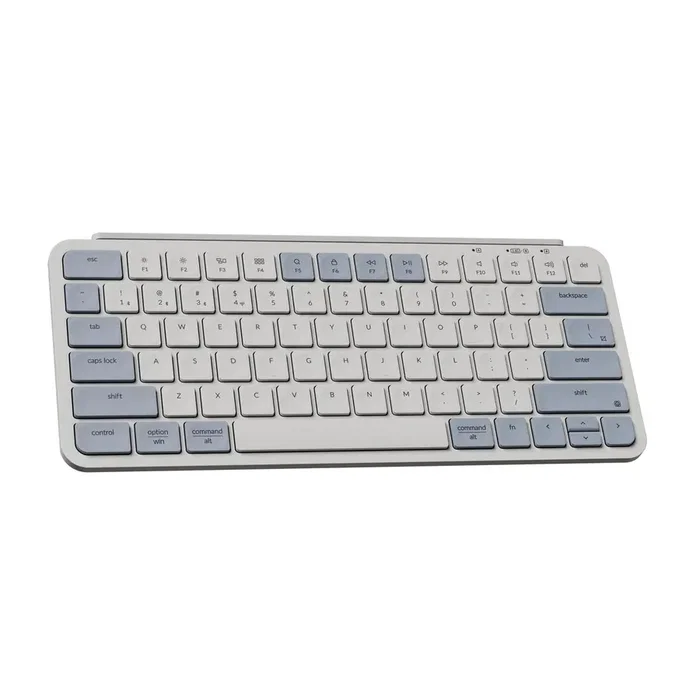 Keychron B1 Pro Teclado inalámbrico ultrafino diseño polaco blanco y azul Keychron B1 Pro Teclado inalámbrico ultrafino diseño polaco blanco y azul