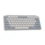 Keychron B1 Pro Teclado inalámbrico ultrafino diseño polaco blanco y azul