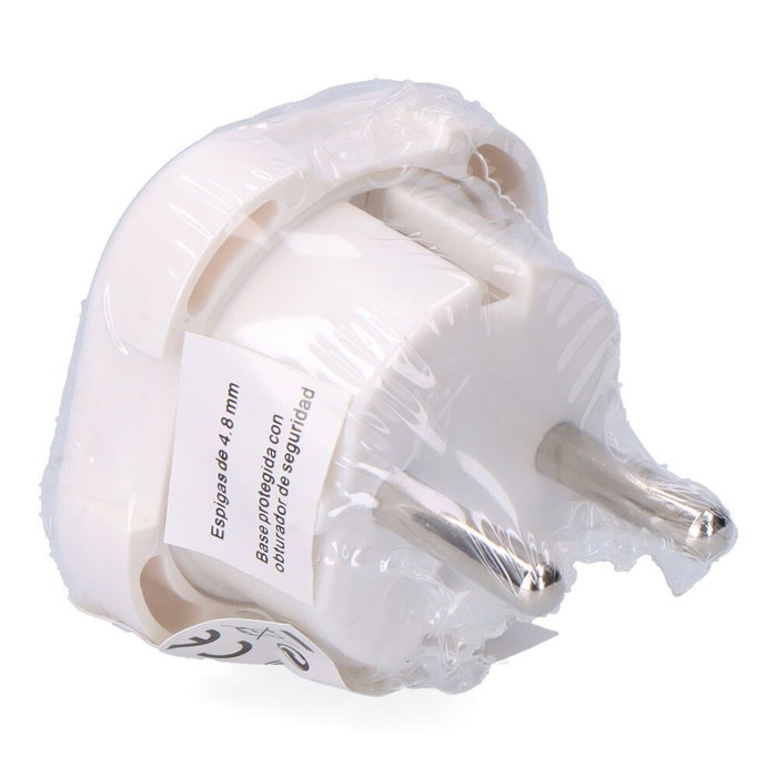 F-Line Clavija de Transformación EU-Inglesa Salida Schuko 4.8mm Retractilado