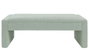 DKD Home Decor Descalcetadora de Chenilla y Madera Verde Menta con Tapa