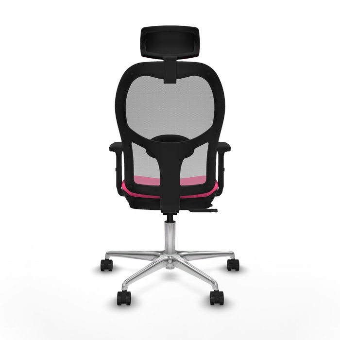 PIQUERAS Y CRESPO Silla de oficina Jorquera Rosa y Gris con mecanismo Sincro/Traslack PIQUERAS Y CRESPO Silla de oficina Jorquera Rosa y Gris con mecanismo Sincro/Traslack