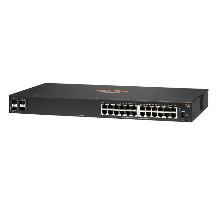 Hewlett Packard Enterprise Aruba 6100 24G 4SFP+ Switch Acceso de Nivel de Entrada para Redes Corporativas