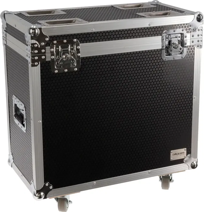 Algam Lighting Flight Case con Ruedas para 2x MB200, Madera con Interior de Espuma, Transporte Seguro
