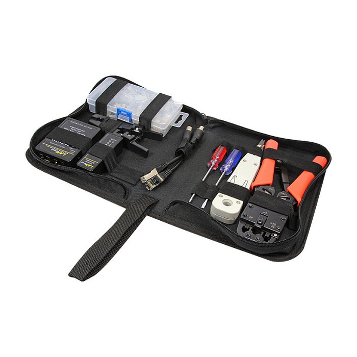 LogiLink WZ0030 Management Netzwerk-Werkzeugset 6-teilig mit Tasche
