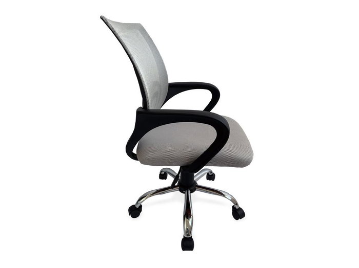 Equip Silla Oficina 651015 Gris Ergonómica Respaldo de Malla Asiento Acolchado Reposabrazos