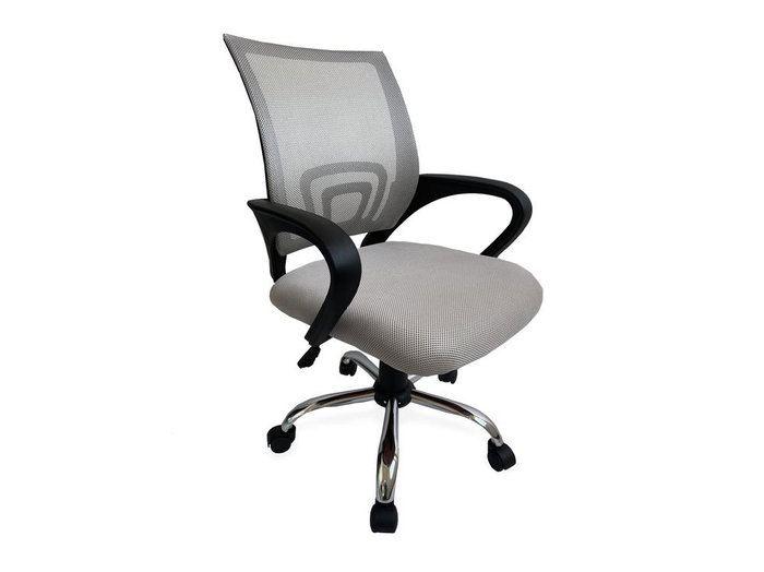 Equip Silla Oficina 651015 Gris Ergonómica Respaldo de Malla Asiento Acolchado Reposabrazos