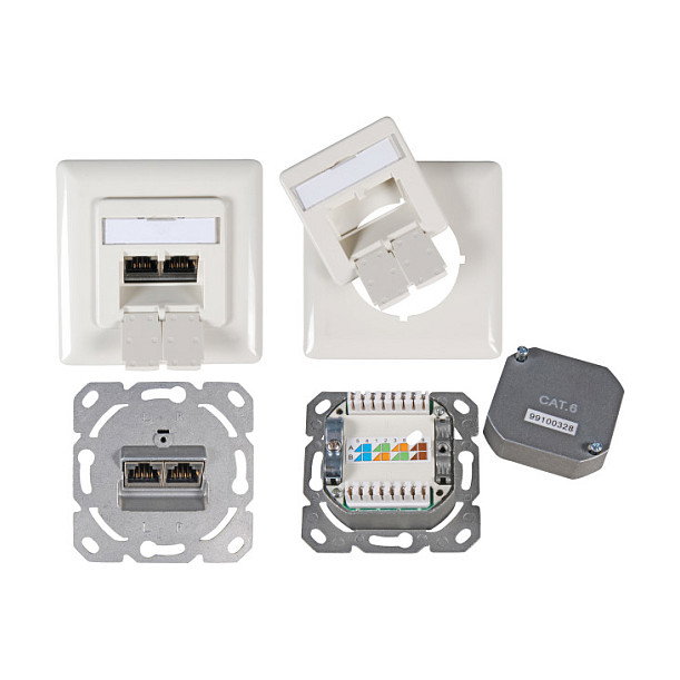 EFB Elektronik Toma de datos Cat.6 250MHz 2xRJ-45 Blanco EFB Elektronik Toma de datos Cat.6 250MHz 2xRJ-45 Blanco