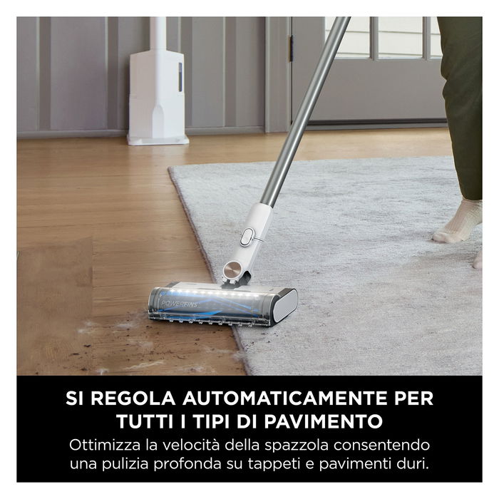 Shark BU3521EU Aspiradora escoba 2 en 1, Sin bolsa, Azul, Blanco, Plástico, Secar, Ciclónico