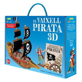 Puzle 3D Y Libro Sassi Manolito Books Vaixell Pirata 3D - Catalan 76 Piezas (+6 Años)