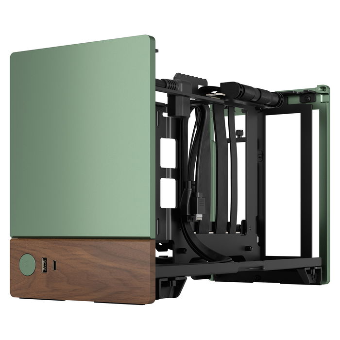 Fractal Design Terra Jade Caja PC Small Form Factor Mini-ITX Aluminio Verde