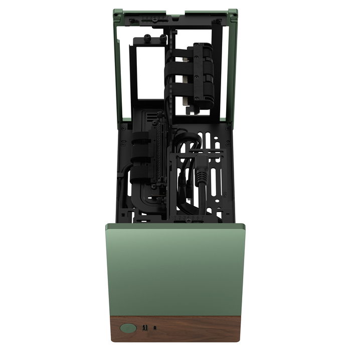 Fractal Design Terra Jade Caja PC Small Form Factor Mini-ITX Aluminio Verde