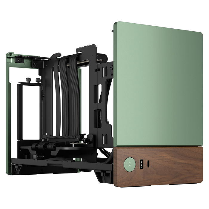 Fractal Design Terra Jade Caja PC Small Form Factor Mini-ITX Aluminio Verde