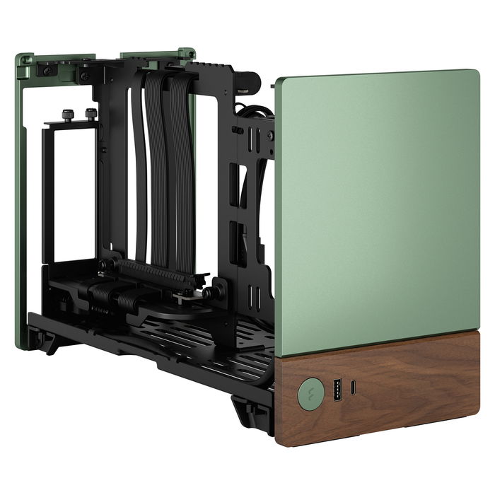 Fractal Design Terra Jade Caja PC Small Form Factor Mini-ITX Aluminio Verde
