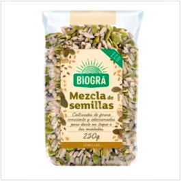 BIOGRA Mezcla De Semillas Bio 250Gr para Ensaladas y Masas, Fuente de Fibra