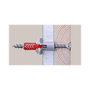 Fischer Power-Fast II 6,0x140 Tornillo para madera de cabeza plana, rosca parcial, 25 unidades