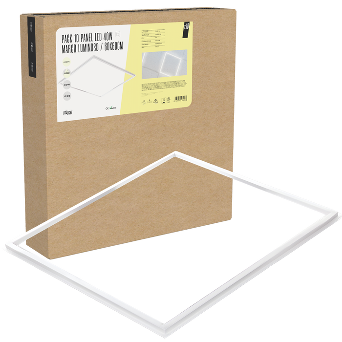 BX3 LIGHT Pack 10 Panel Led 40W 60x60cm Blanco Frío BX3 LIGHT Pack 10 Panel Led 40W 60x60cm Blanco Frío