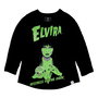 Elivira by Loungefly Tee Camiseta Unisex Shirred Raglan talla S