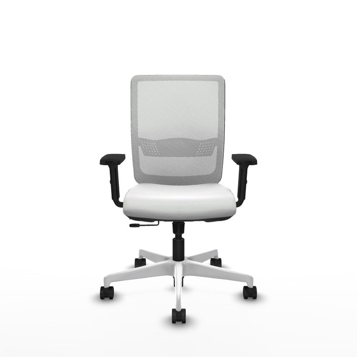 PIQUERAS Y CRESPO Silla de oficina Haches Blanca con Mecanismo Sincro/Traslack