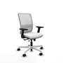 PIQUERAS Y CRESPO Silla de oficina Haches Blanca con Mecanismo Sincro/Traslack
