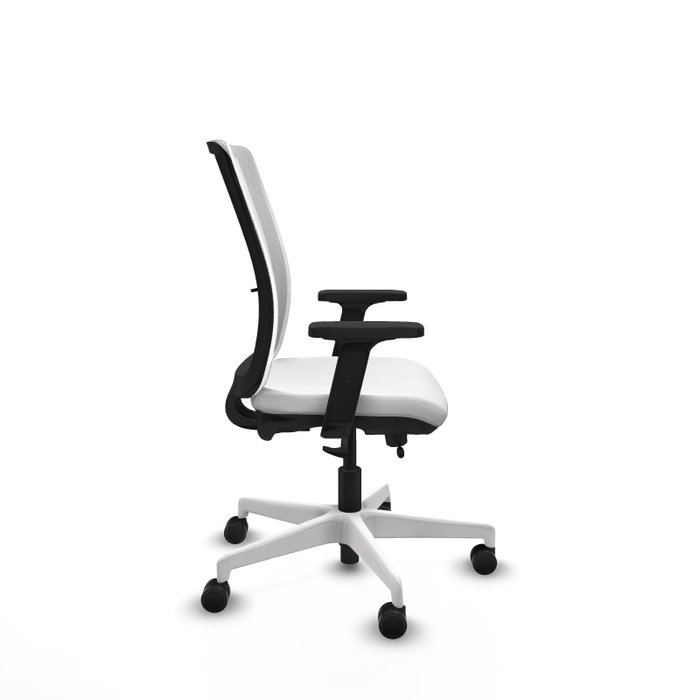 PIQUERAS Y CRESPO Silla de oficina Haches Blanca con Mecanismo Sincro/Traslack