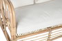 DKD Home Decor Fibre outdoor 23 Sofá Natural Blanco 195 x 72 x 78 cm