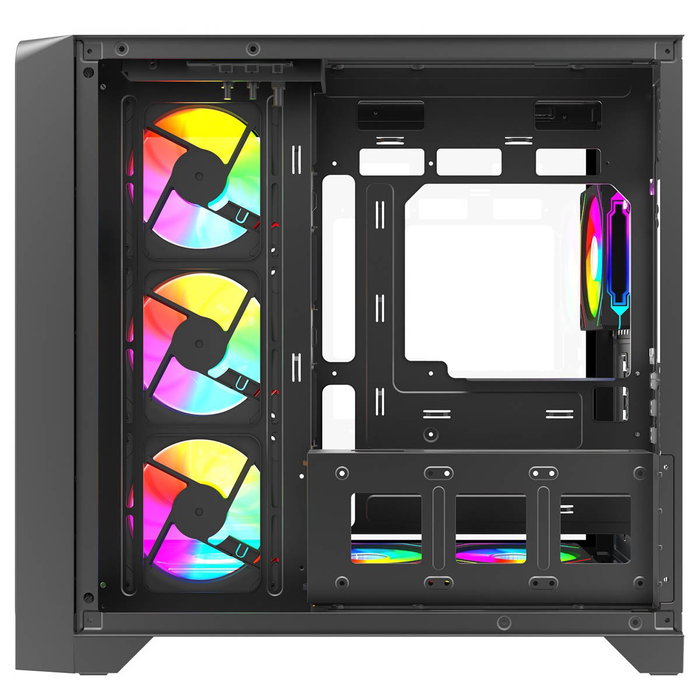 Rampage LYRON Gamingowa obudowa PC Mid Tower 7xFan ARGB PWM negra