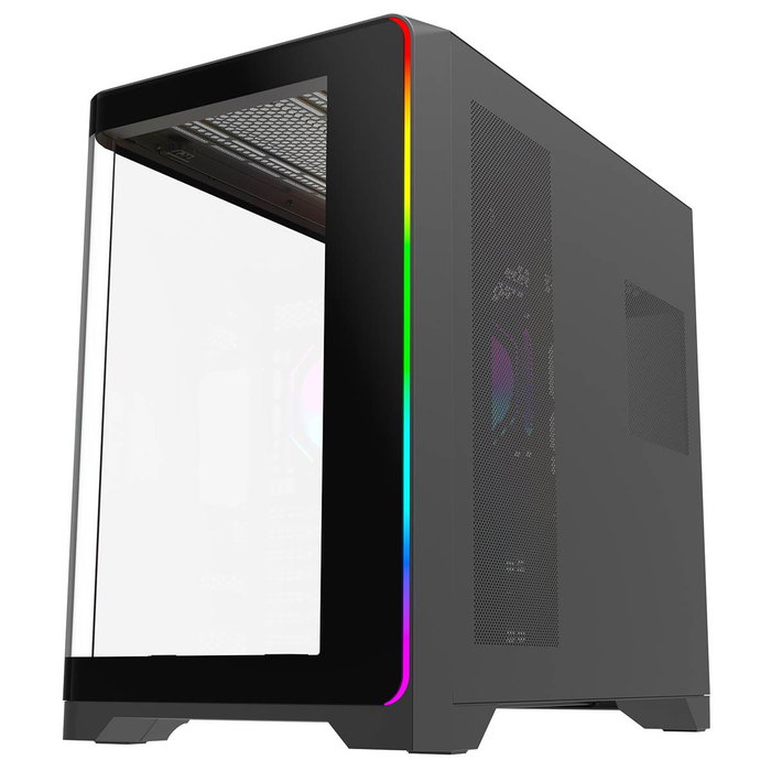 Rampage LYRON Gamingowa obudowa PC Mid Tower 7xFan ARGB PWM negra