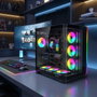 Rampage LYRON Gamingowa obudowa PC Mid Tower 7xFan ARGB PWM negra