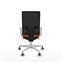 PIQUERAS Y CRESPO Silla de oficina Horna Naranja y Negro